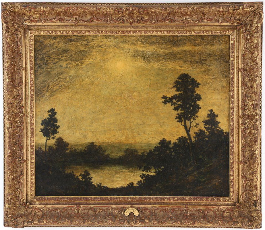 IN THE STYLE OF RALPH ALBERT BLAKELOCK: "THE LAKE" (1 of 10)