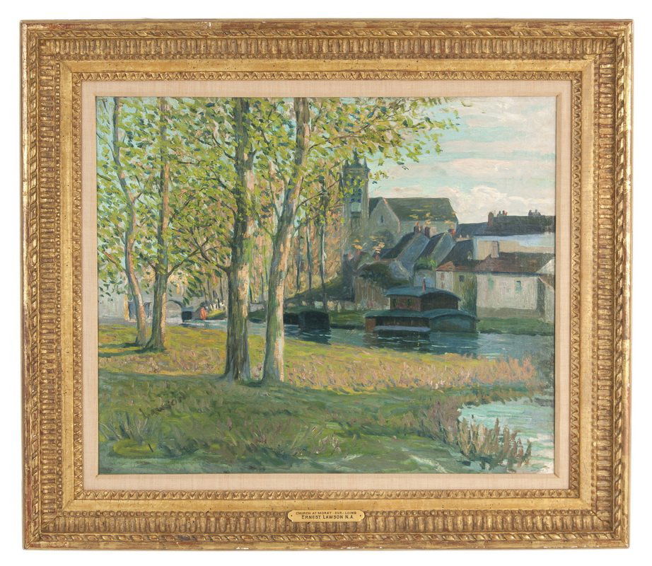 ATTRIBUTED TO ERNEST LAWSON: "CHURCH AT (1 of 10)
