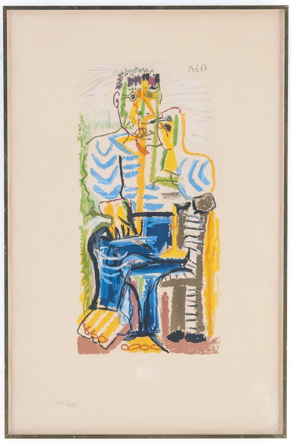 AFTER PABLO PICASSO: "FUMEUR" (1 of 8)