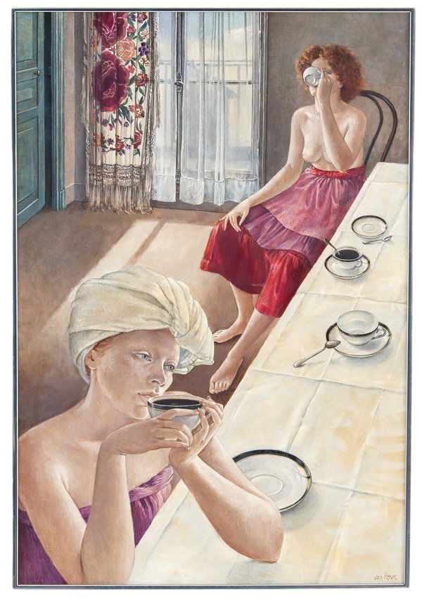 FRANCINE VAN HOVE: "TWO WOMEN DRINKING COFFEE" (1 of 10)