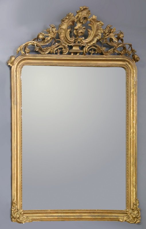 CONTINENTAL GILTWOOD & GESSO HALL MIRROR (1 of 4)