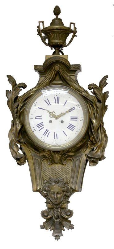 FRENCH BRONZE CARTEL CLOCK (1 of 6)