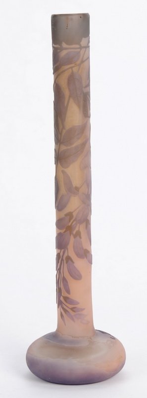 EMILE GALLE:  CAMEO GLASS VASE (1 of 5)