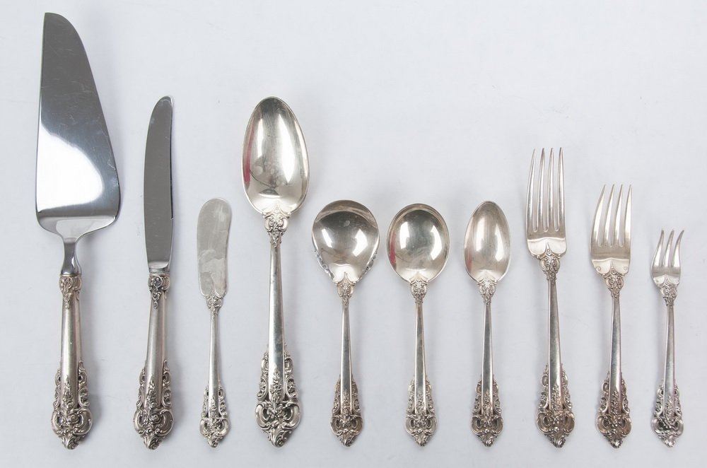 WALLACE STERLING FLATWARE SERVICE (1 of 10)