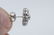 PAIR OF PLATINUM & DIAMOND STUD EARRINGS - 2