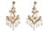 PAIR OF 20 KARAT GOLD & DIAMOND DROP EARRINGS
