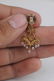 PAIR OF 20 KARAT GOLD & DIAMOND DROP EARRINGS - 2