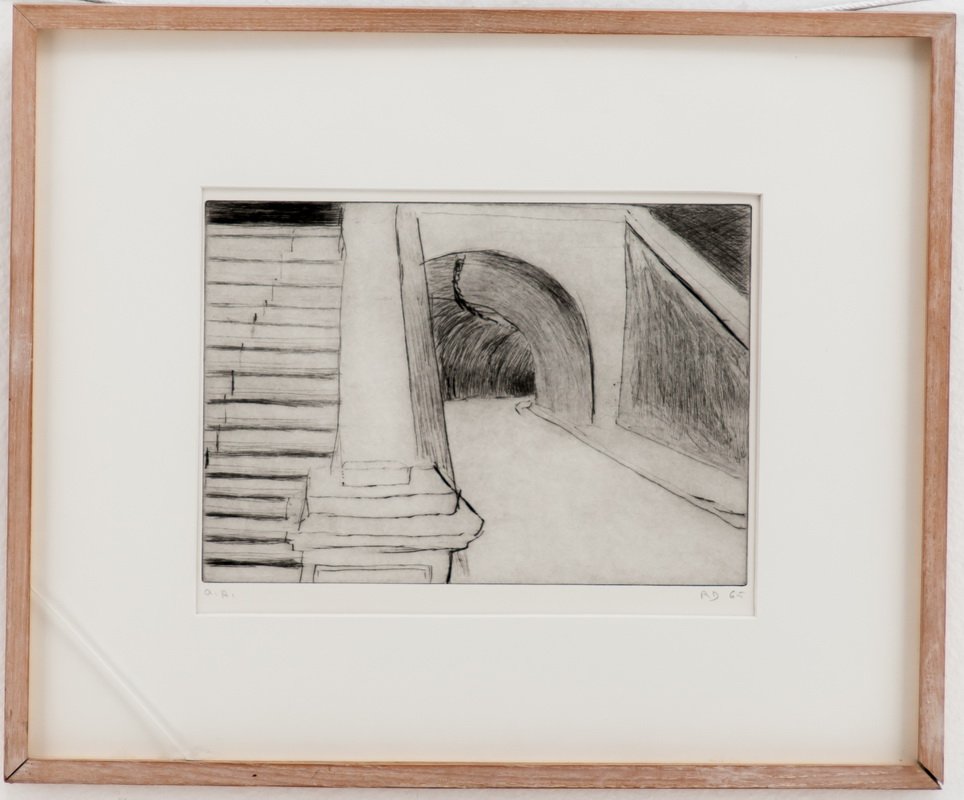 RICHARD DIEBENKORN: "UNTITLED, STAIRWAY & TUNNEL" (1 of 10)