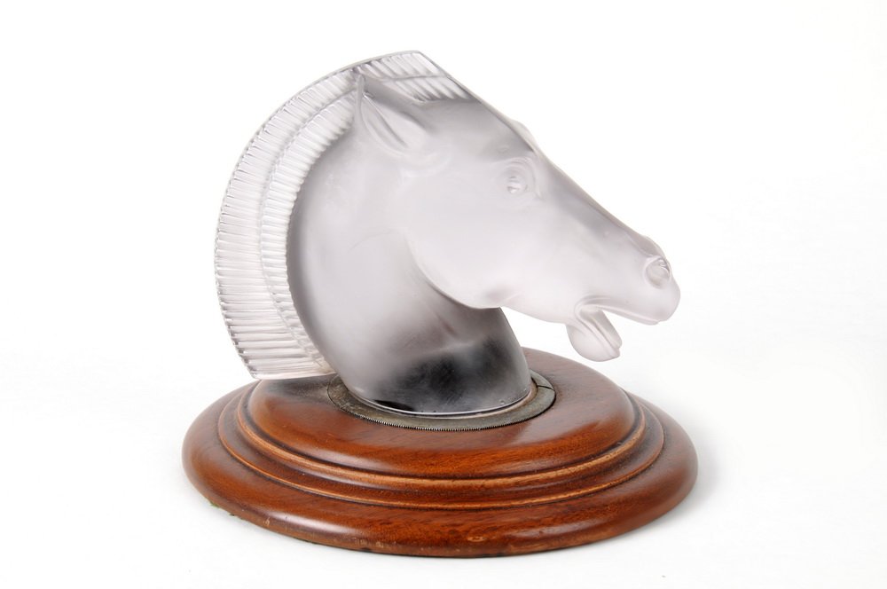 RENE LALIQUE: MOLDED & COLORED GLASS MASCOT (1 of 8)