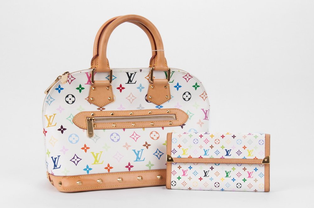LOUIS VUITTON MULTICOLORE ALMA MM WITH MATCHING WALLET (1 of 10)