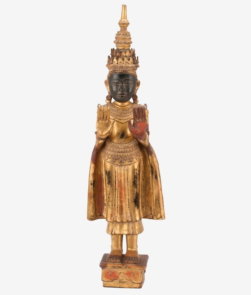 THAI CARVED WOOD BUDDHA (1 of 10)