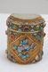 PAIR OF CHINESE ENAMELED GILT SILVER & WHITE JADE - 10