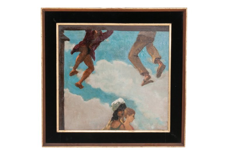 EDWARD MELCARTH: "MEN FALLING OUT OF THE SKY WITH TWO (1 of 7)