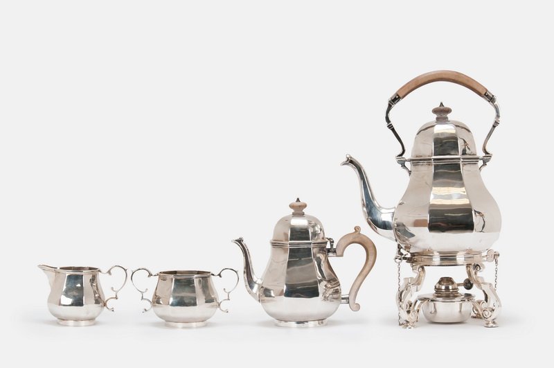 GEORGE V SILVER TEA SERVICE (1 of 10)