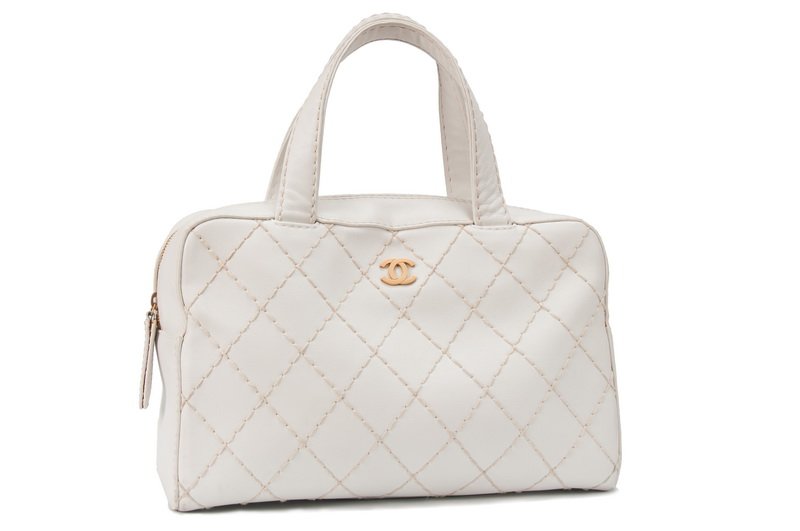 CHANEL LAMBSKIN BOWLING BAG (1 of 8)