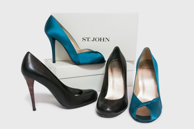TWO PAIR ST. JOHN EVENING SHOES (1 of 6)