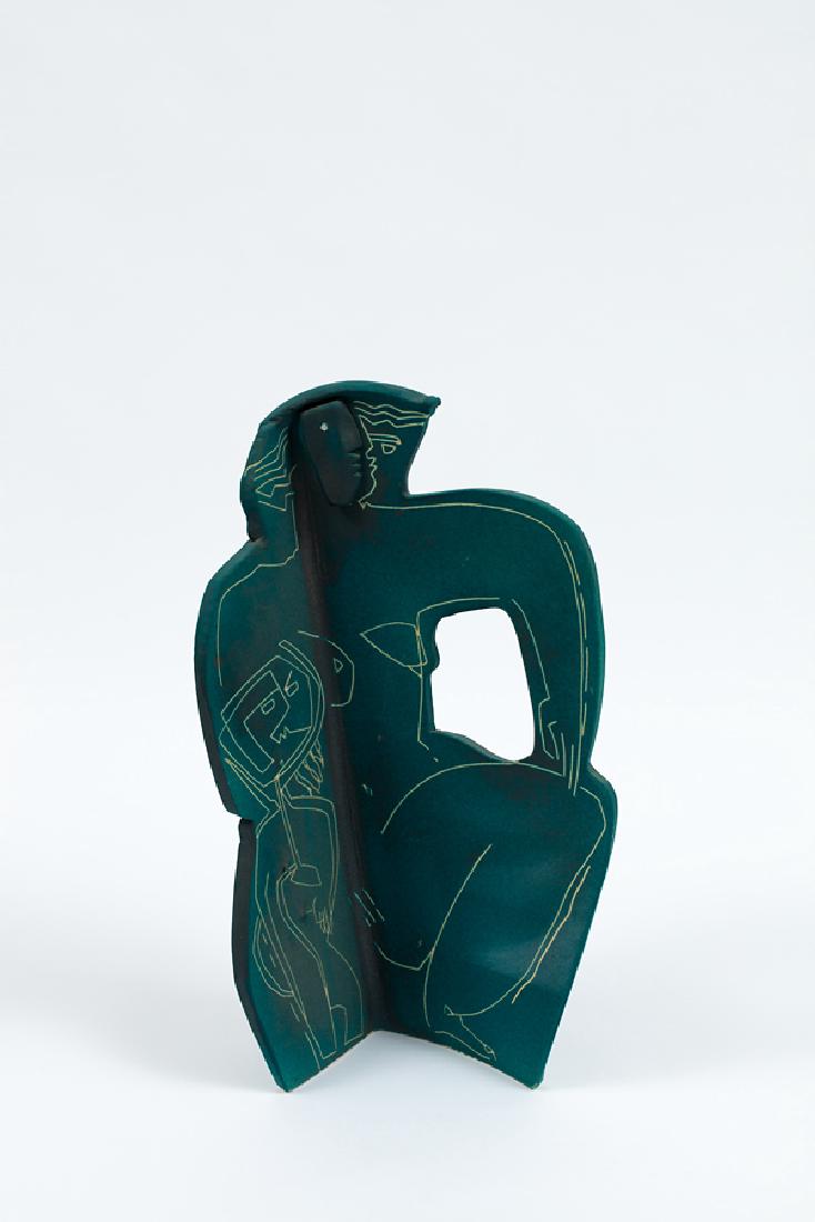 John Crawford: Large Female Nude earthenware sculpture 700 x 390 x 295mm