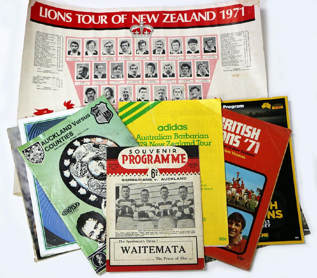 1971 Lions Tour of NZ poster & Miscellaneous items (1 of 1)