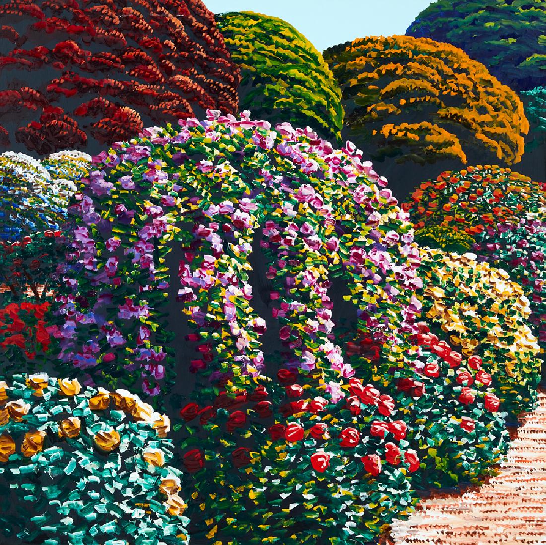 Karl Maughan: Werribee oil on canvas title inscribed, signed and dated May 2012 verso 1053 x 1050mm Provenance: Ex Arte Group Collection.