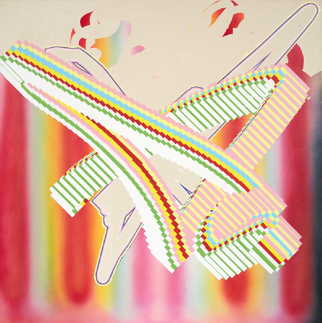 Andre Hemer: Something Important Superseded by the 3D Special acrylic on canvas title inscribed, signed and dated '10 verso 1100 x 1100mm