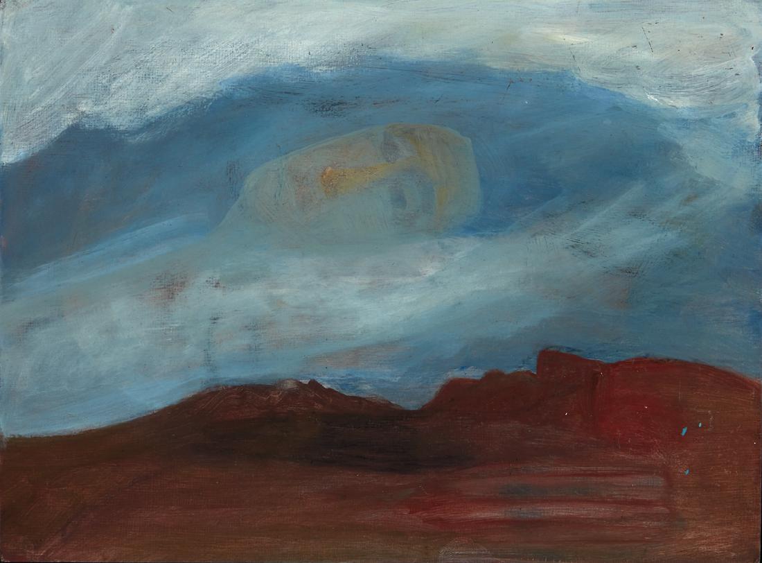 Star Gossage: Hauturu 4 oil on board title inscribed verso 232 x 306mm Provenance: Private collection, Auckland.