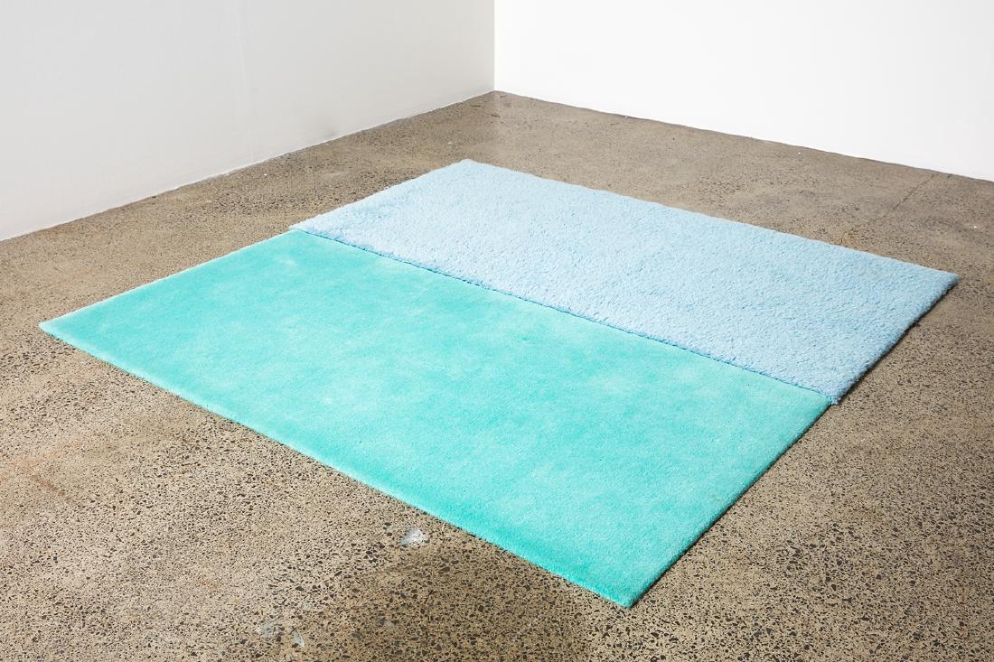 Julian Dashper: Untitled (Rug) wool rug, 1999 2000 x 2000mm Provenance: Purchased from Sue Crockford Gallery, Auckland in October 2007.
