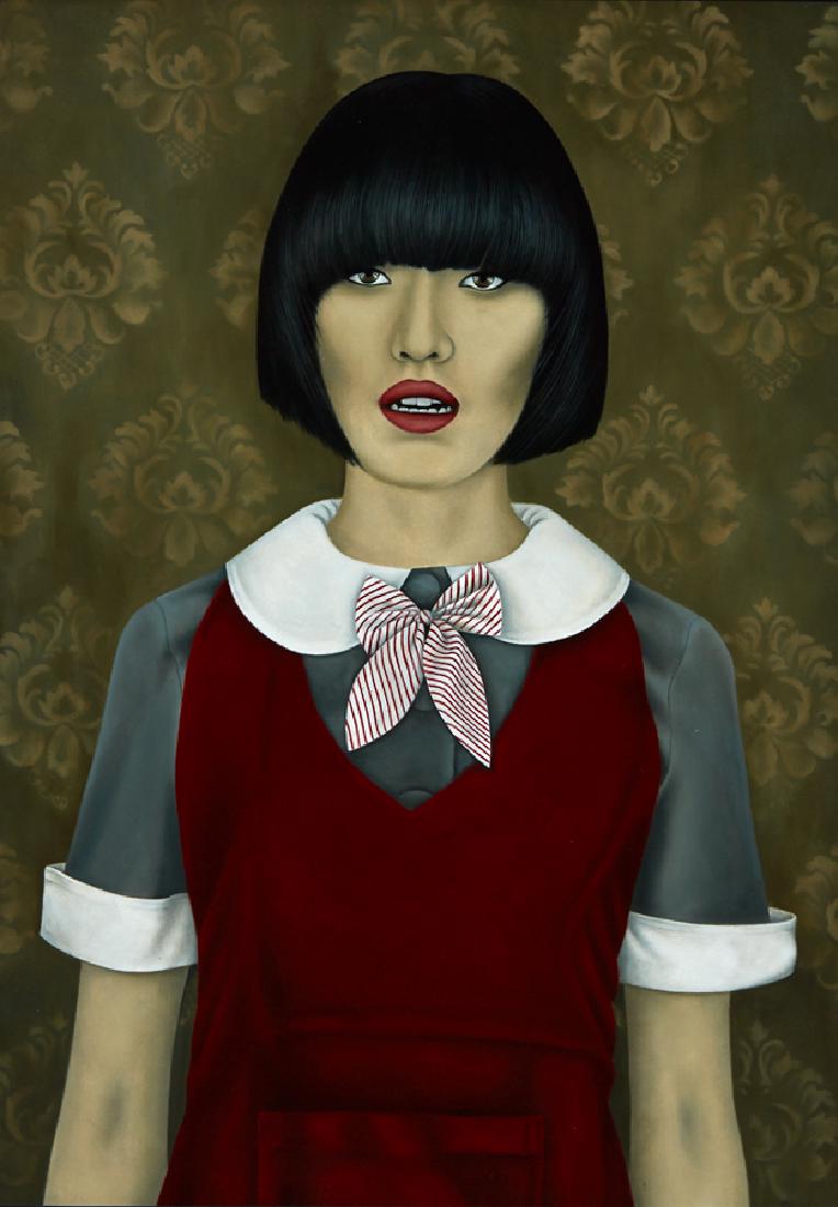 Heather Straka: Betty No. 3 acrylic on canvasboard title inscribed, signed and dated 2010 verso 825 x 594mm Provenance: Purchased from Jonathan Smart Gallery, Christchurch in 2010.