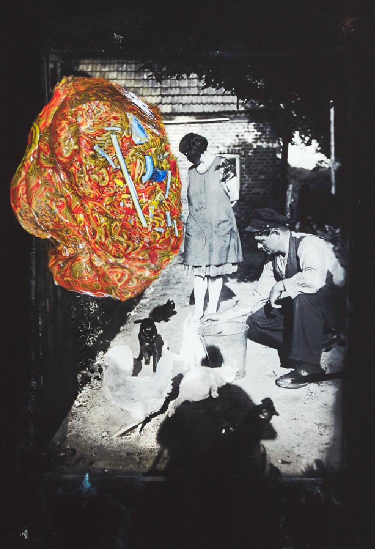 Fiona Pardington: Rural Idyll (from the Glass Cullet series) archival inkjet print on Hahnemuhle paper, 1/10 signed and dated 30/5/17 verso 550 x 360mm Provenance: Private collection, Auckland.