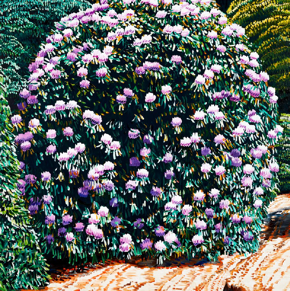 Karl Maughan: Little Hearts... And Relax oil on canvas title inscribed, signed and dated 27. 10. 2007 920 x 910mm Provenance: Private collection, Auckland.