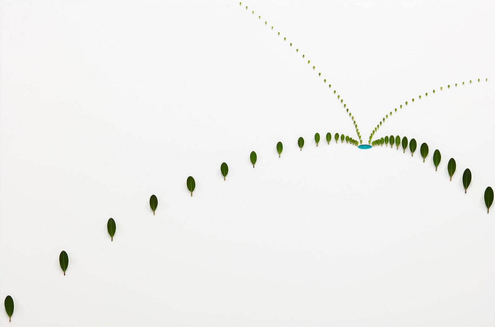 Elizabeth Thomson: Elizabeth Thomson Topographical Studies for the Aviatrix IV glass spheres, optically clear epoxy resin, aqueous isolation, acrylic, cat zinc, oil-based pigment and lacquer on panel (2015) 700 x 1055 x