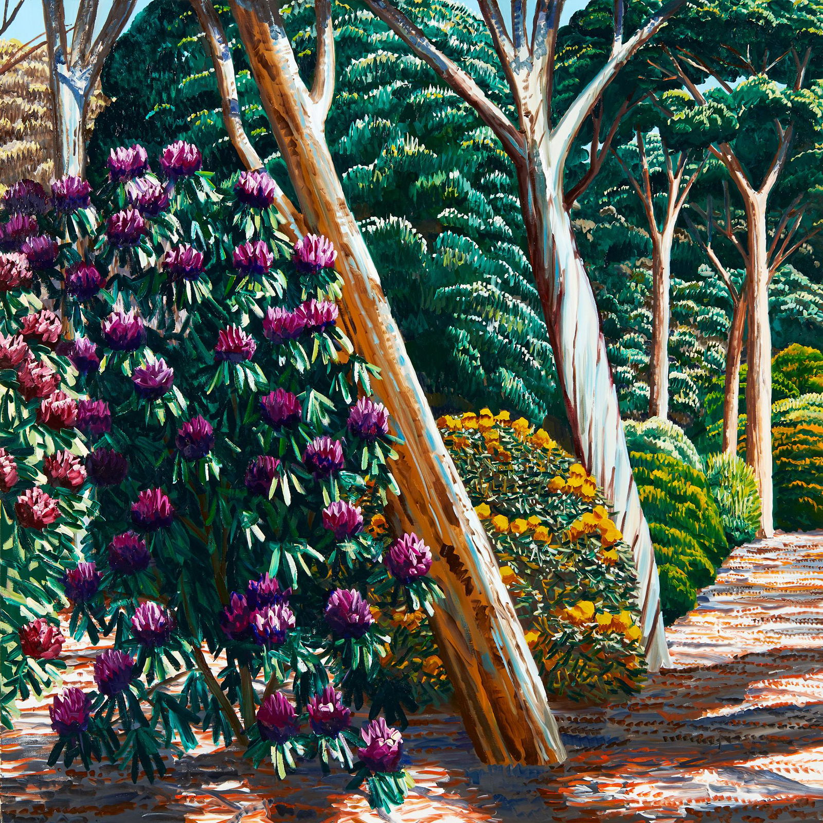 Karl Maughan: Karl Maughan Tarana oil on linen signed and dated 2012 verso 1525 x 1525mm