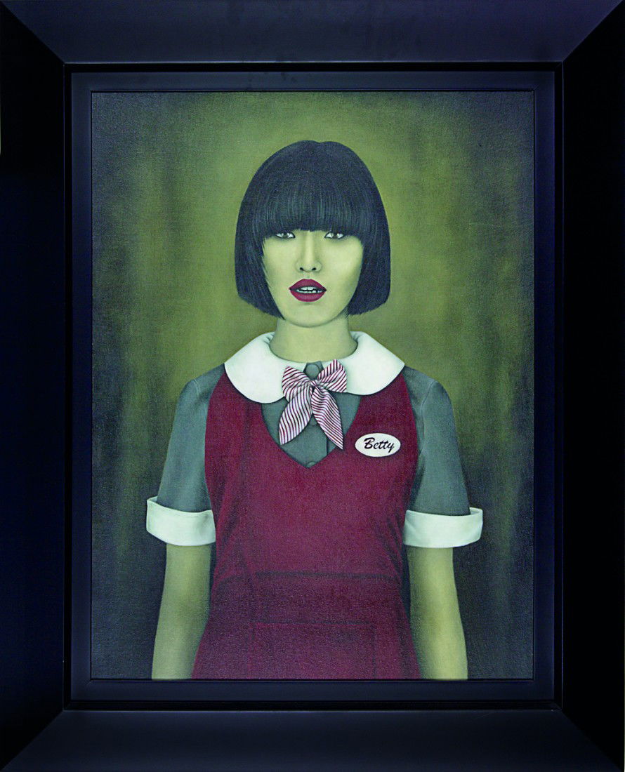 Heather Straka: Betty acrylic on canvasboard title inscribed, signed and dated 2010 verso 793 x 590mm