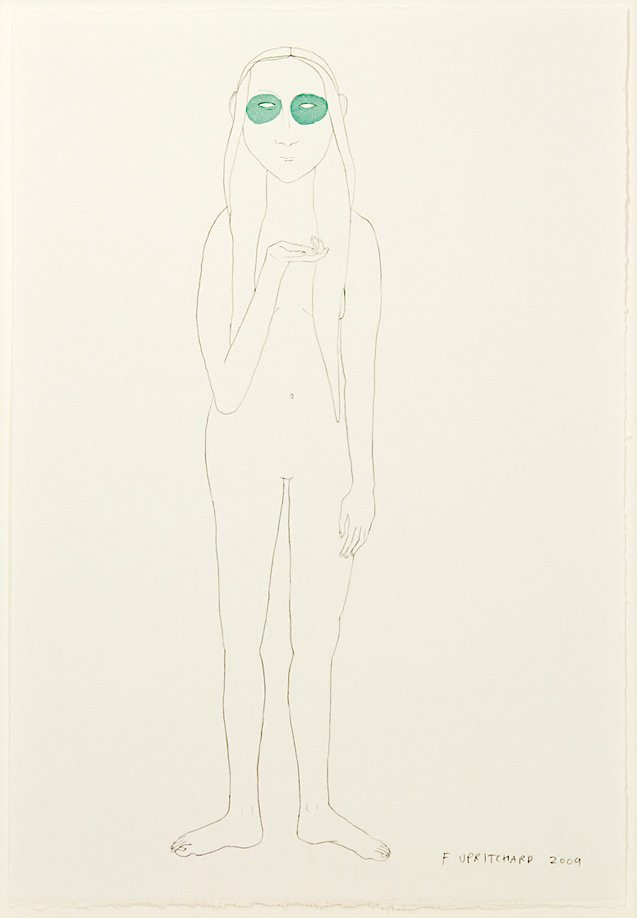 Francis Upritchard: Untitled (Venice 2009) >br> applied watercolour on lithograph, edition of 100 signed and dated 2009 560 x 370mm