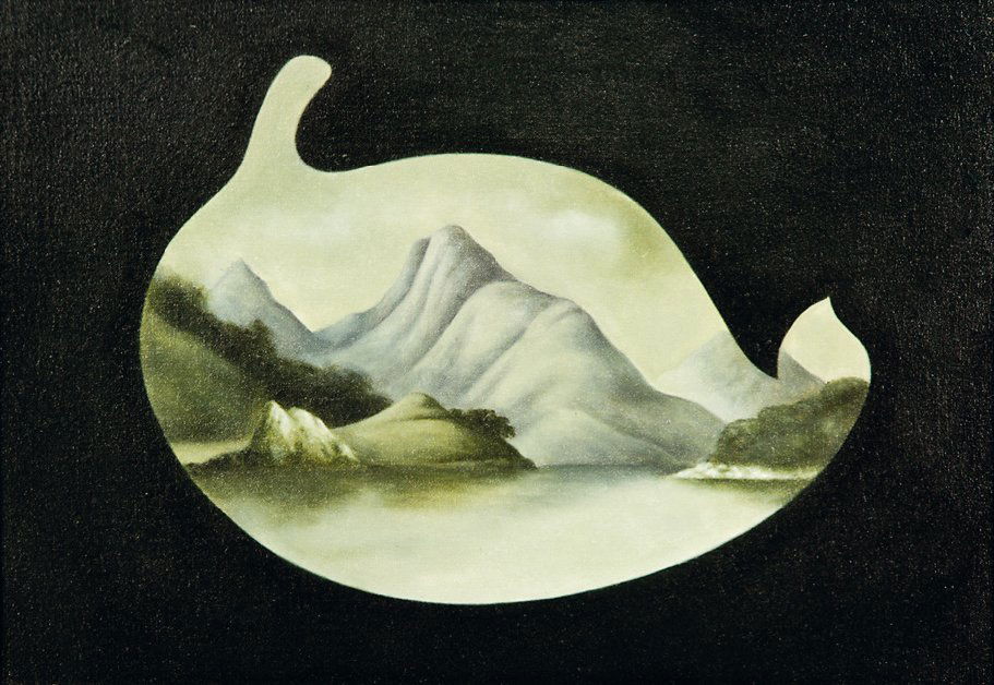 Heather Straka: Leaf oil on linen on board title inscribed, signed and dated 2005 verso 220 x 320mm