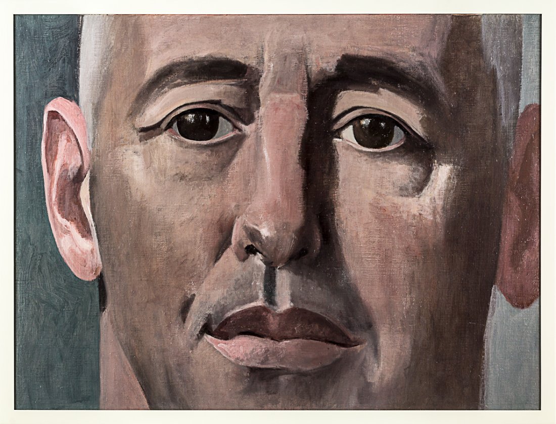 Richard McWhannell: E. C. U oil on canvas laid onto board title inscribed, signed and dated 2007 - 2007 verso 895 x 1192mm Provenance: Private collection, Auckland.