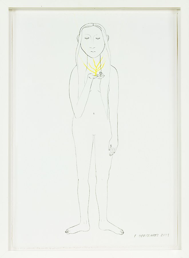 Francis Upritchard: Untitled (Venice Biennale 2009) lithograph with applied watercolour signed and dated 2009 565 x 380mm