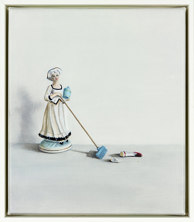 Emily Wolfe: Double Portrait oil on canvas signed and dated 2010 verso 350 x 305mm Provenance: Purchased from Melanie Roger Gallery in November 2011.