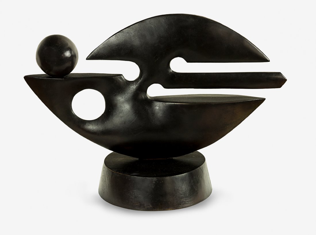 Paul Dibble: Soft Geometric cast bronze signed and dated 2004 370 x 510 x 220mm Provenance: Private collection, Auckland.