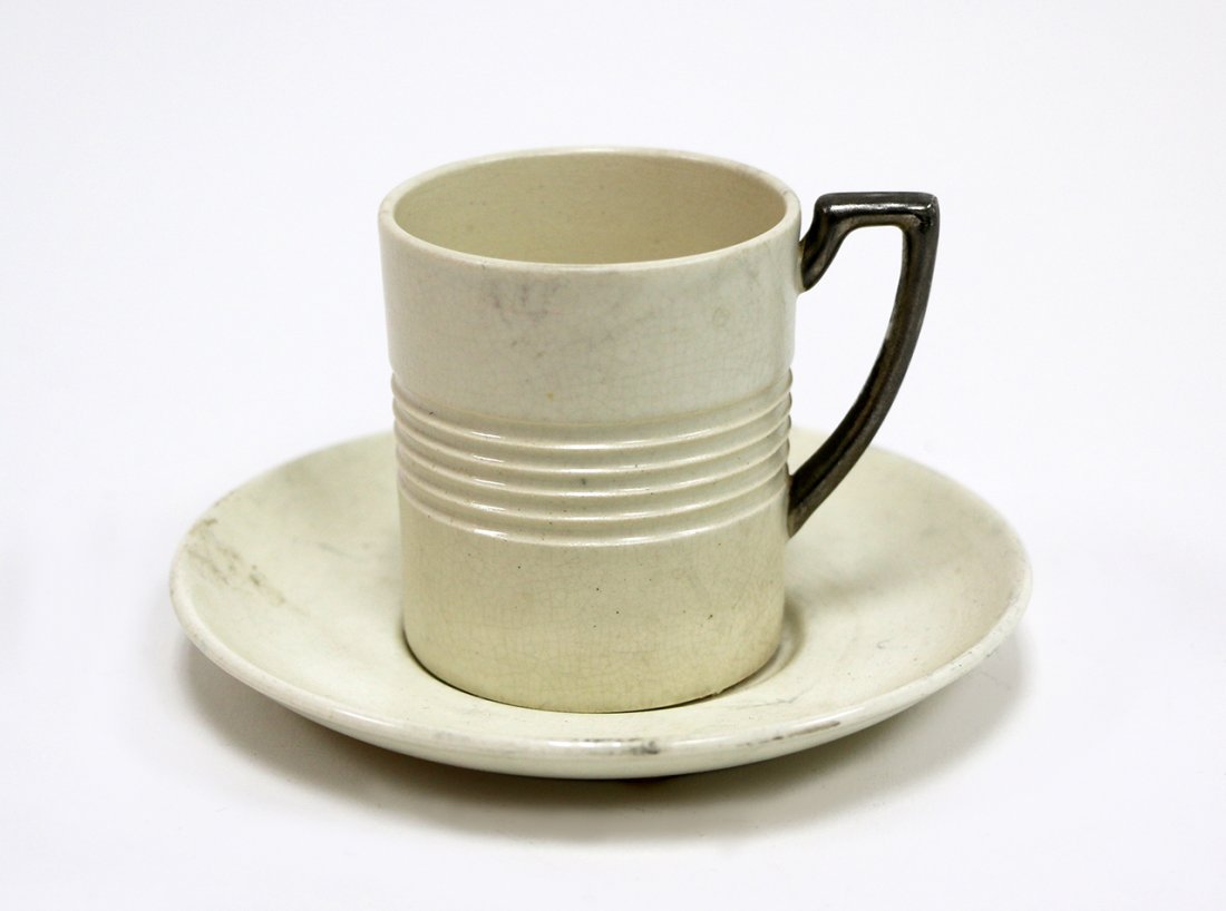Keith Murray for Wedgwood: Demitasse coffee cup and saucer