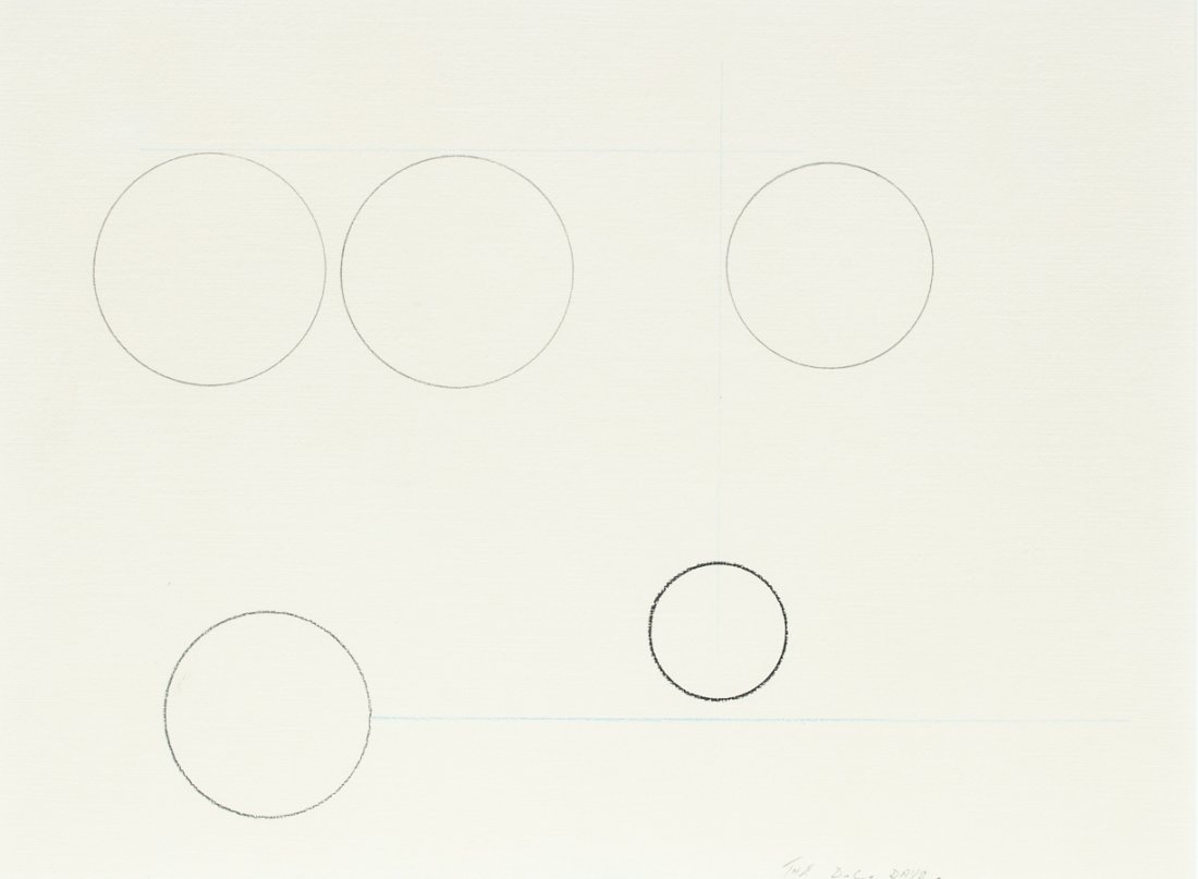 Julian Dashper: The D. C Days graphite and pastel on paper title inscribed 220 x 298mm