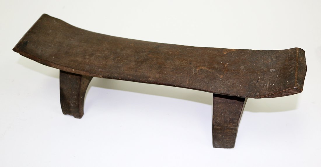 Tongan carved head rest (1 of 1)