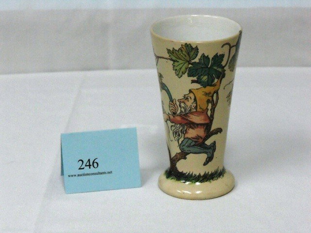 VILLEROW AND BOCH BEAKER, MARKED 2842, 3 X 6IN.: VILLEROW AND BOCH BEAKER, MARKED 2842, 3 X 6IN.