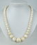 125: VINTAGE IVORY CHINESE BEADED OPERA LENGTH NECKLACE