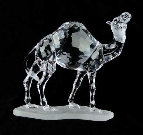83: LARGE SWAROVSKI CRYSTAL CAMEL FIGURINE
