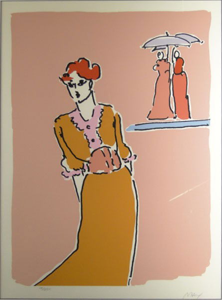 VINTAGE PETER MAX SIGNED LITHOGRAPH: VINTAGE PETER MAX SIGNED LITHOGRAPH Number 10/250 Pencil Signed Max Measures Approximately 28 inches Tall 21 Inches Wide Plus Frame, WE WILL NOT SHIP THIS LOT, CAN REFER LOCAL SHIPPER