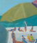 136: JANE PETERSON OIL ON BOARD BEACH SCENE - 3