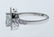 65: 18KT WHITE GOLD & PEAR SHAPED DIAMOND RING - 2