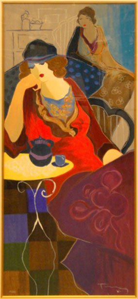 ITZCHAK TARKAY SERIGRAPH "COMPANIONS" 1990: ITZCHAK TARKAY SERIGRAPH "COMPANIONS" 1990 Done in color on Coventry Paper Signed in Pencil and Numbered From the Artist Proof Edition of 30 Comes with Certificate of Authenticity From Park West Galle