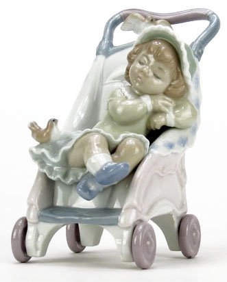 LLADRO "BUNDLE OF DREAMS" #6905: LLADRO "BUNDLE OF DREAMS" #6905 Measures Approximately 5-3/4" Tall. Depicting a Girl in a Stroller. Retired WE WILL NOT SHIP THIS ITEM BUT CAN RECOMMEND A SHIPPER FOR YOU
