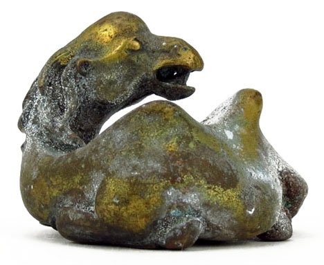 ANTIQUE CHINESE BRONZE GILDED DRAGON: ANTIQUE CHINESE BRONZE GILDED DRAGON 9th Century AD. Discovered in the Tioman Islands off of Malaysia, the Name of the Shipwreck on which it was found is the Asiatic Trading Junk Which Sank in the 9th